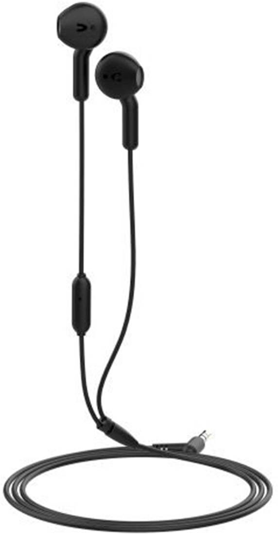 MUVIT Auriculares estéreo 3,5 mm negros meu