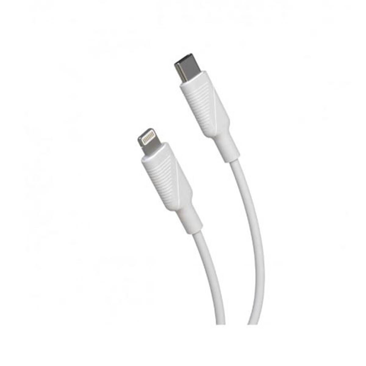 MUVIT Cable usb para coche tipo c lightning 3a 1,2 m blanco  for change