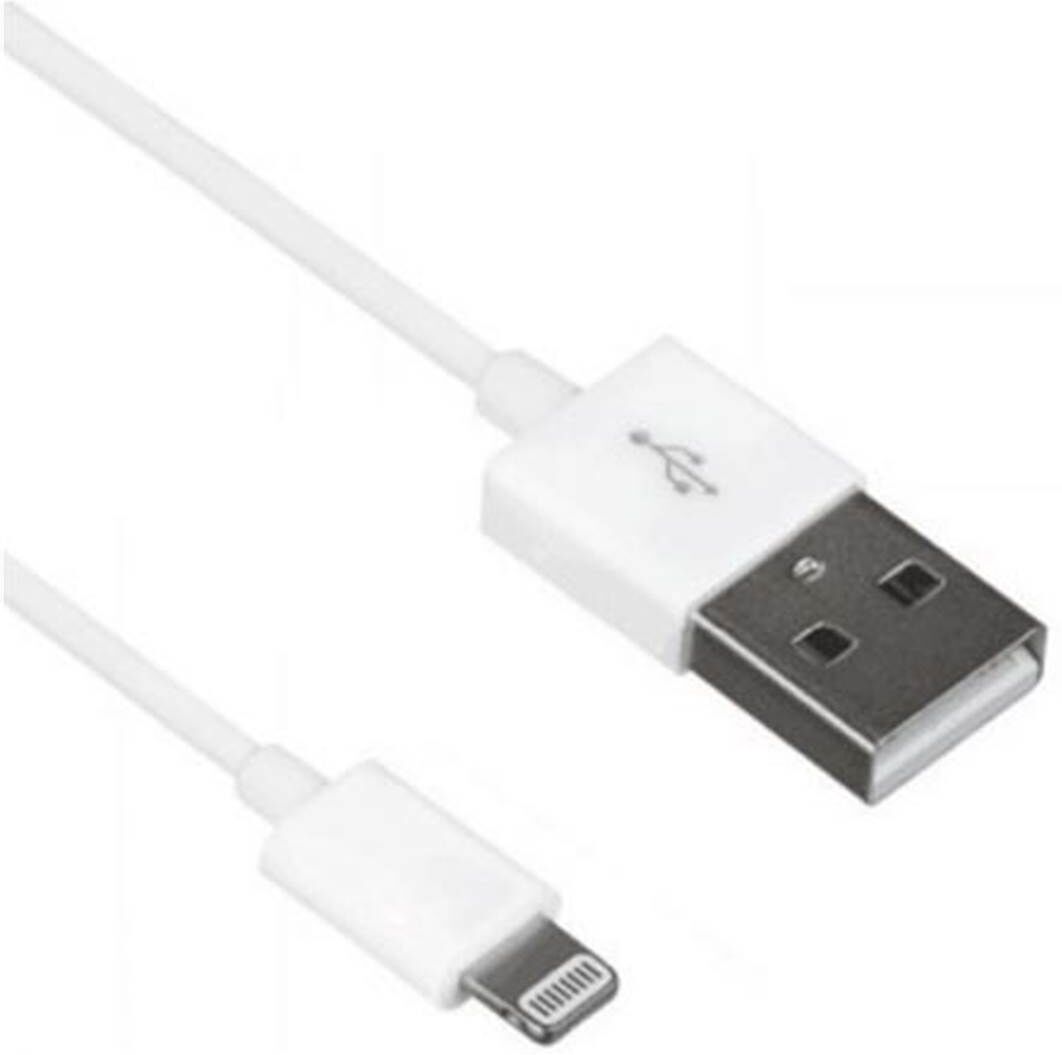 MYWAY Cable usb-lihtning 2.1a 1m blanco