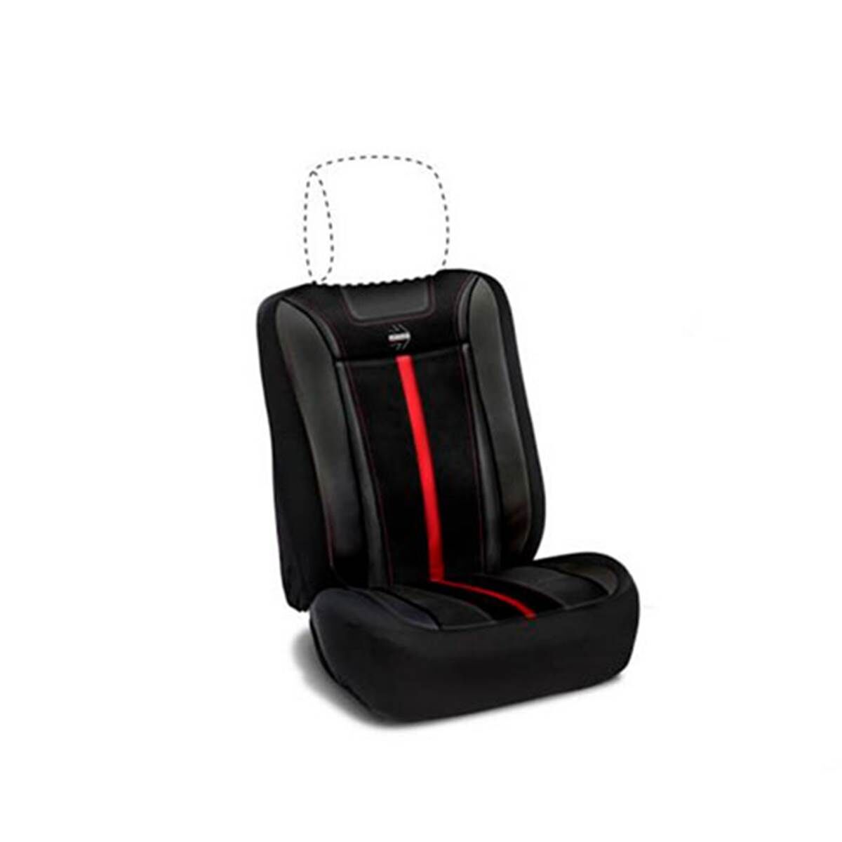 MOMO Funda asiento coche negro/rojo  stripe universal