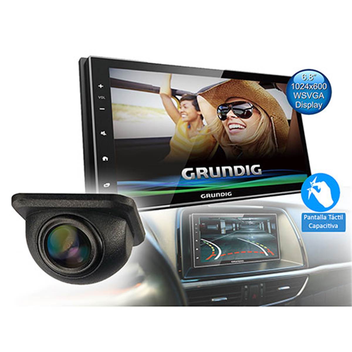 Grundig Sistema multimedia coche/cámara trasera  gx-3800 2 din