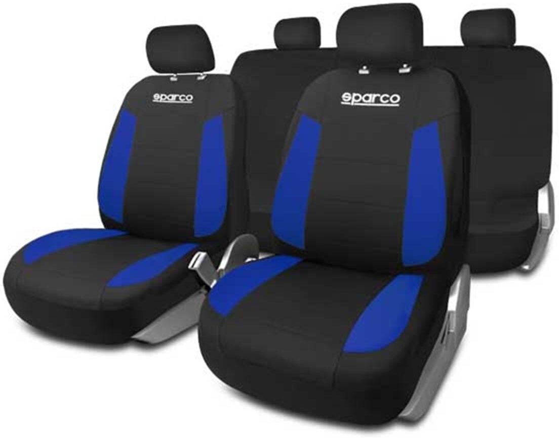 Sparco Juego completo de fundas de asiento para coche strada