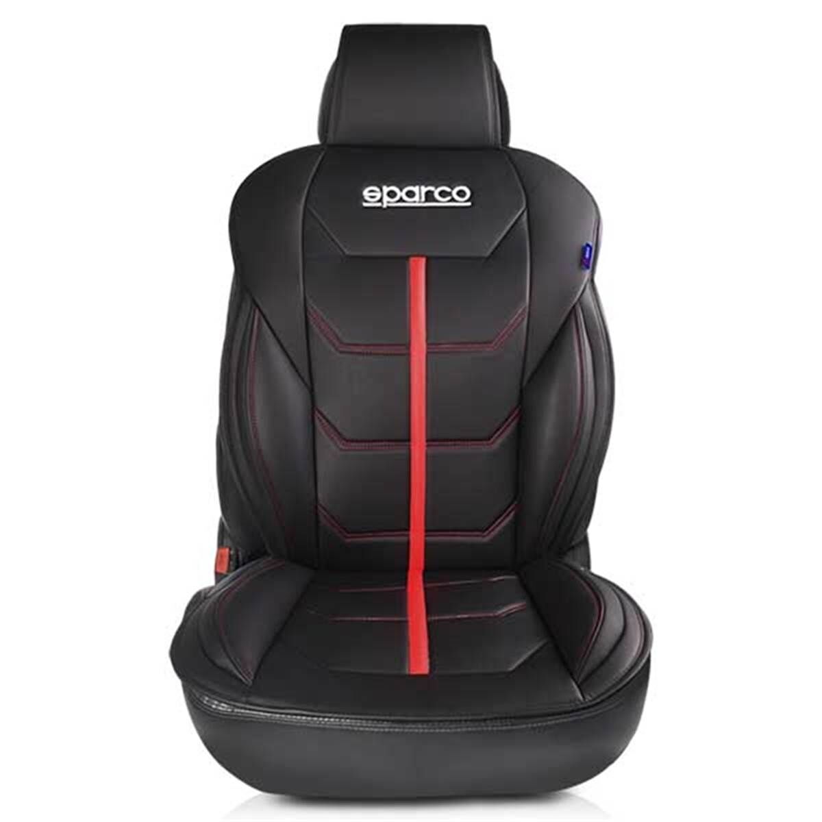 Sparco Respaldo de asiento  ferrara negro y rojo