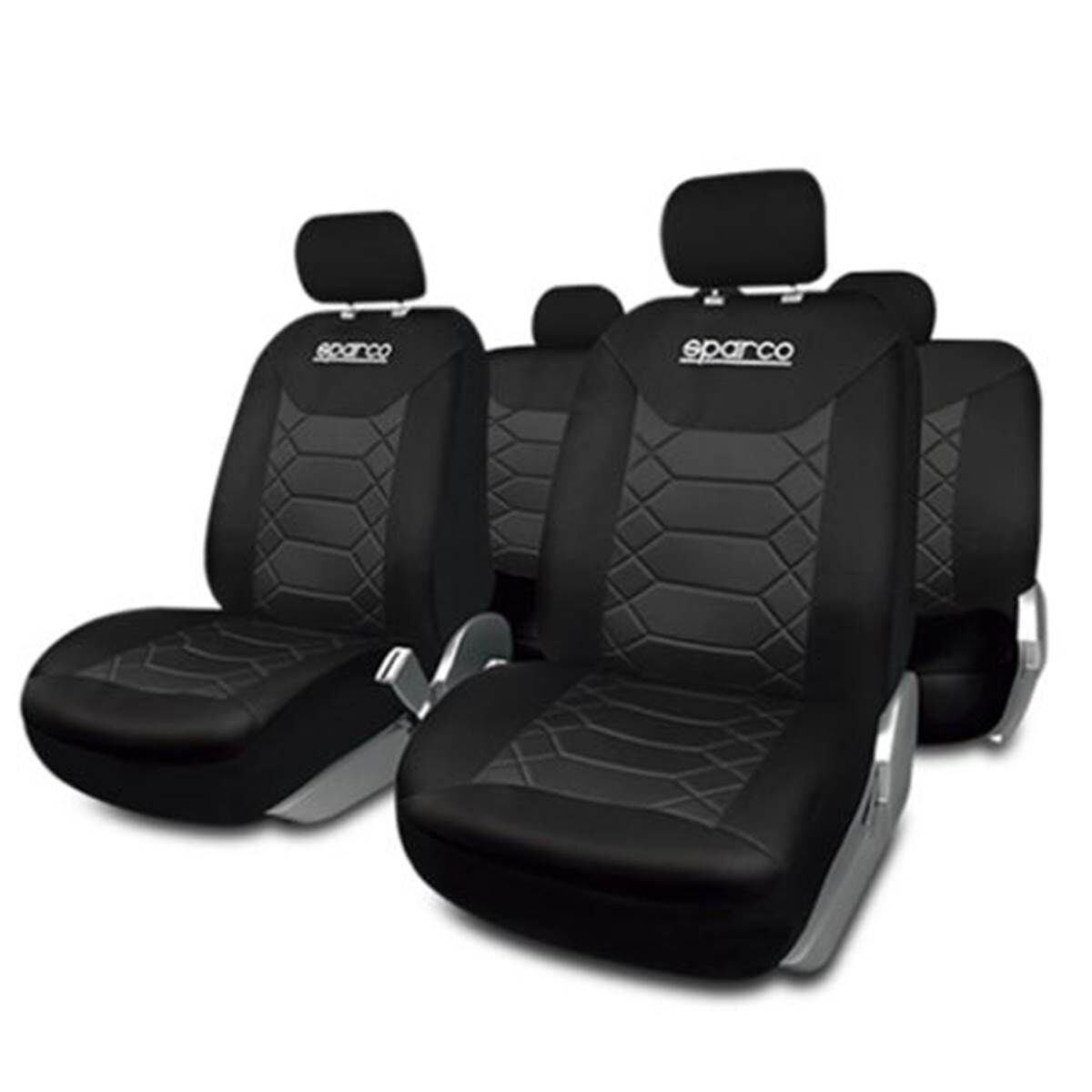 Sparco Juego completo de fundas de asiento para coche  bk