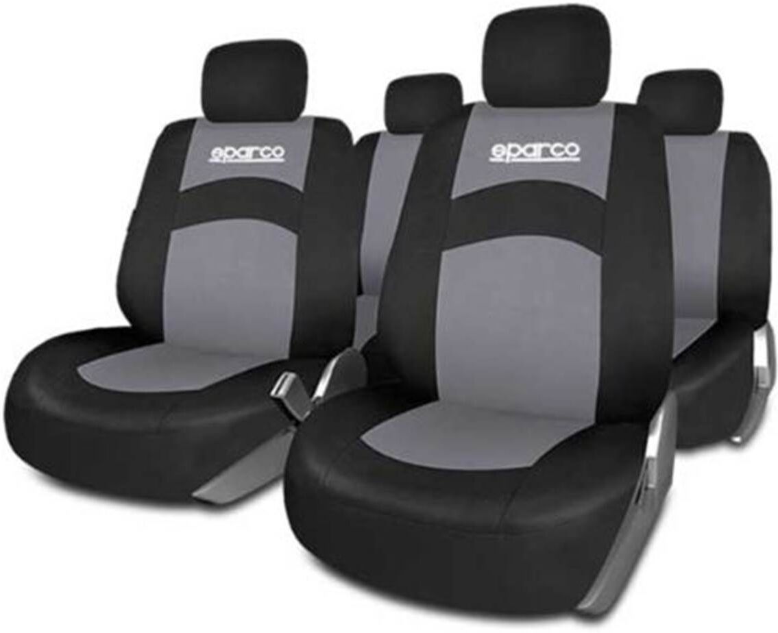 Sparco Juego completo de fundas de asiento para coche  402 intl gris