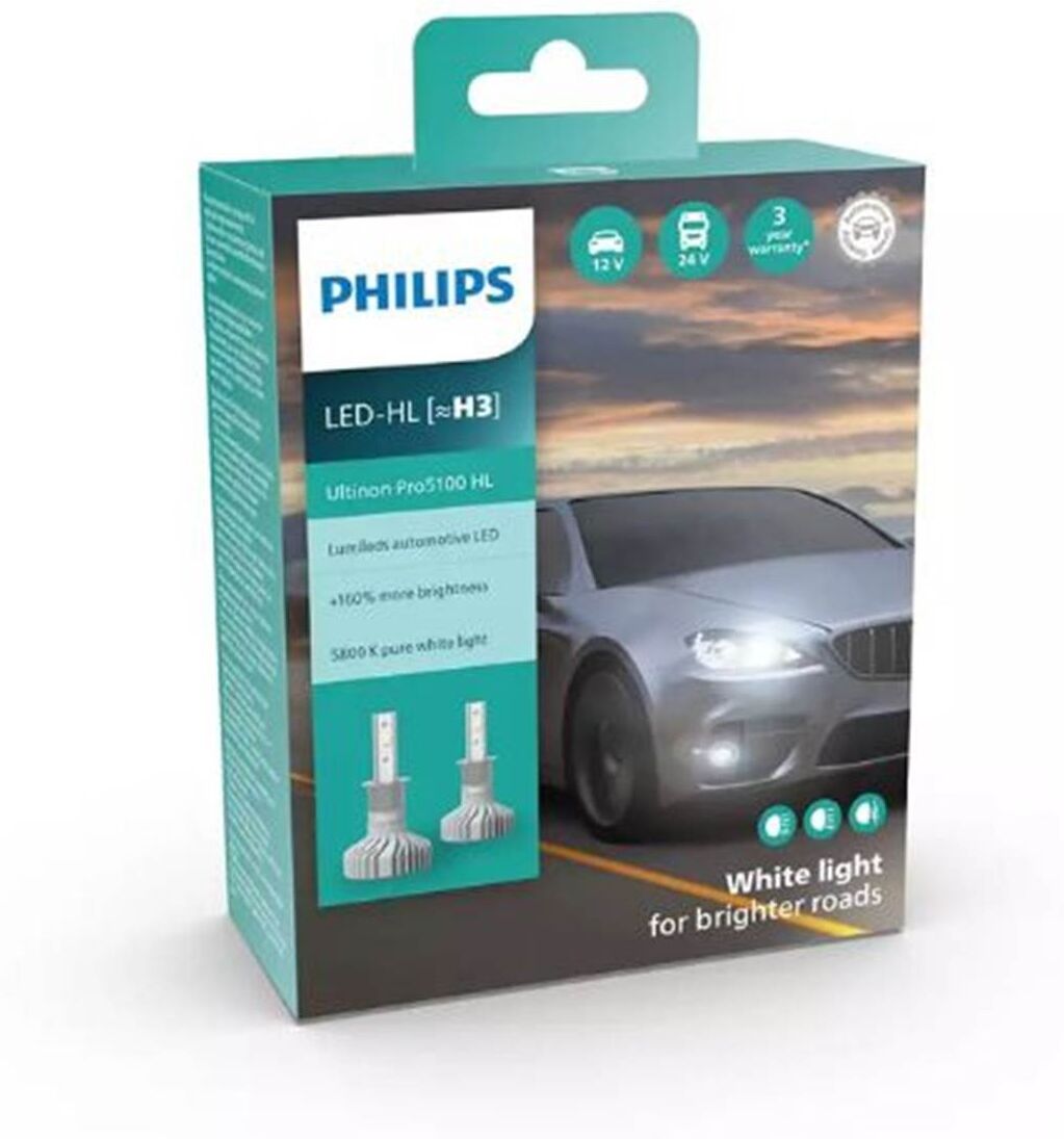 Philips Bombilla Led Hl [~H3]  Ultinon Pro5100 2 ud 12 W 13,2 V