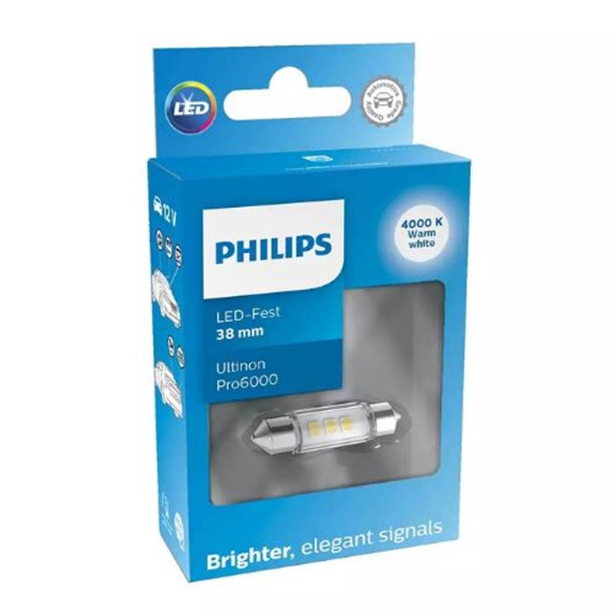 Philips Bombilla Led fest 38 mm  Ultinon Pro6000 1 ud 12 V 4000 K