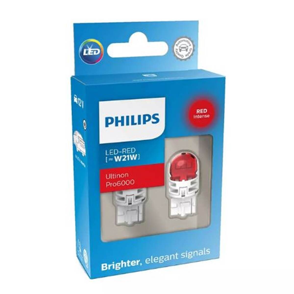 Philips Bombilla Led Red [˜W21W]  Ultinon Pro6000 2 ud 12 V