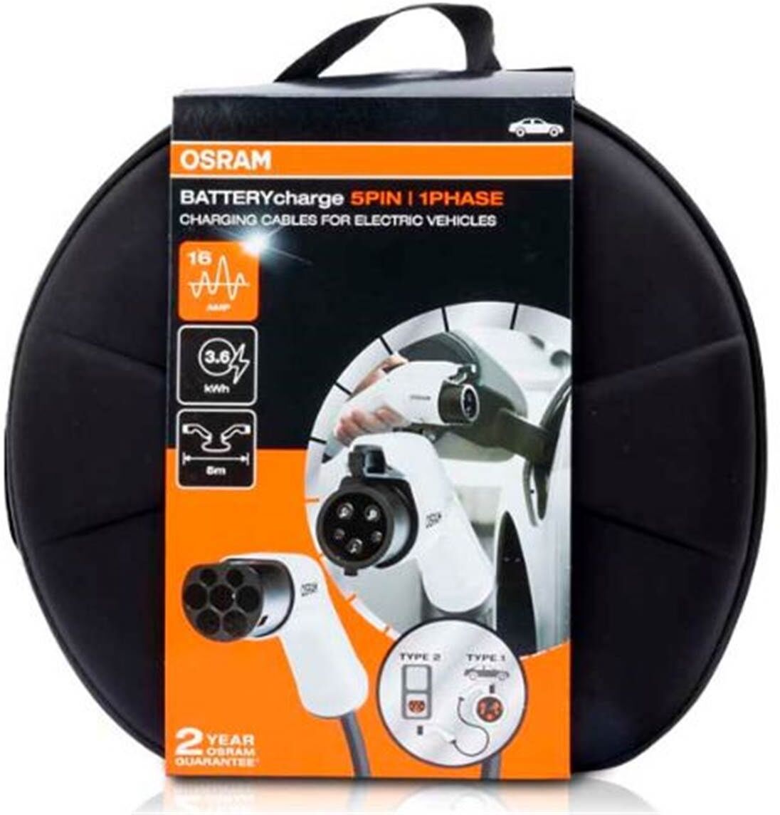 OSRAM Cable de carga  ev 1 fase 16amp