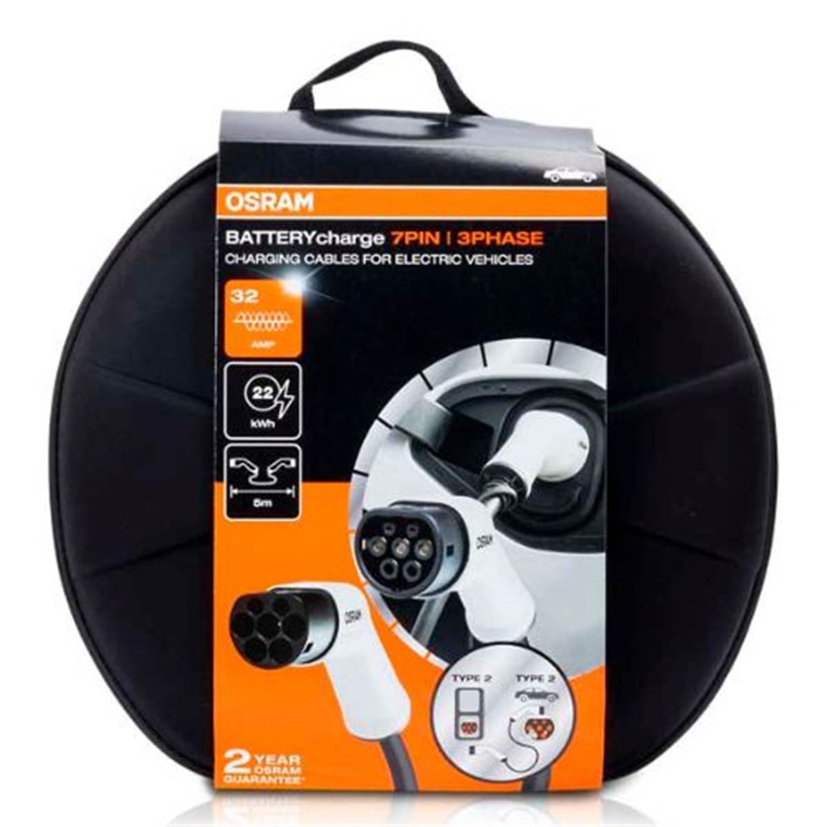 OSRAM Cable de carga ev  3 fases 32amp