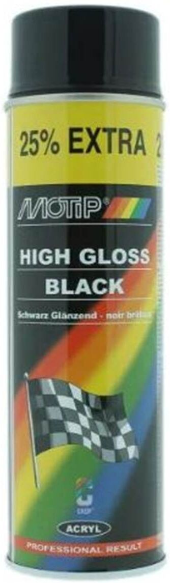 MOTIP Spray negro alto brillo 500 ml