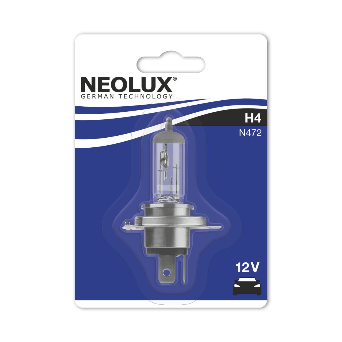 Lámpara incandescente halógena NEOLUX H4 12V, 60/55W