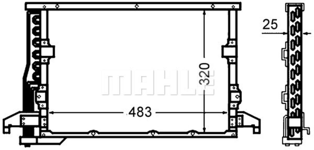 Condensador, aire acondicionado MAHLE AC 512 000S