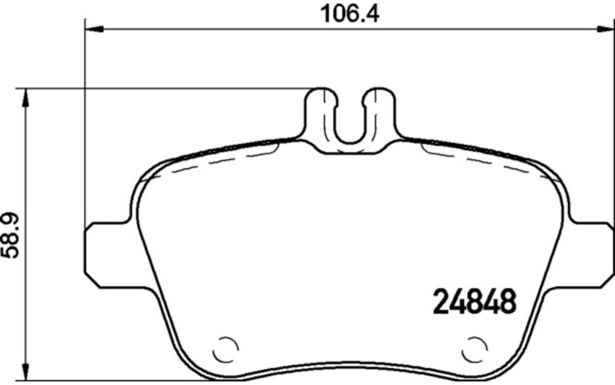 Juego de pastillas de freno, freno de disco BREMBO P 50 135