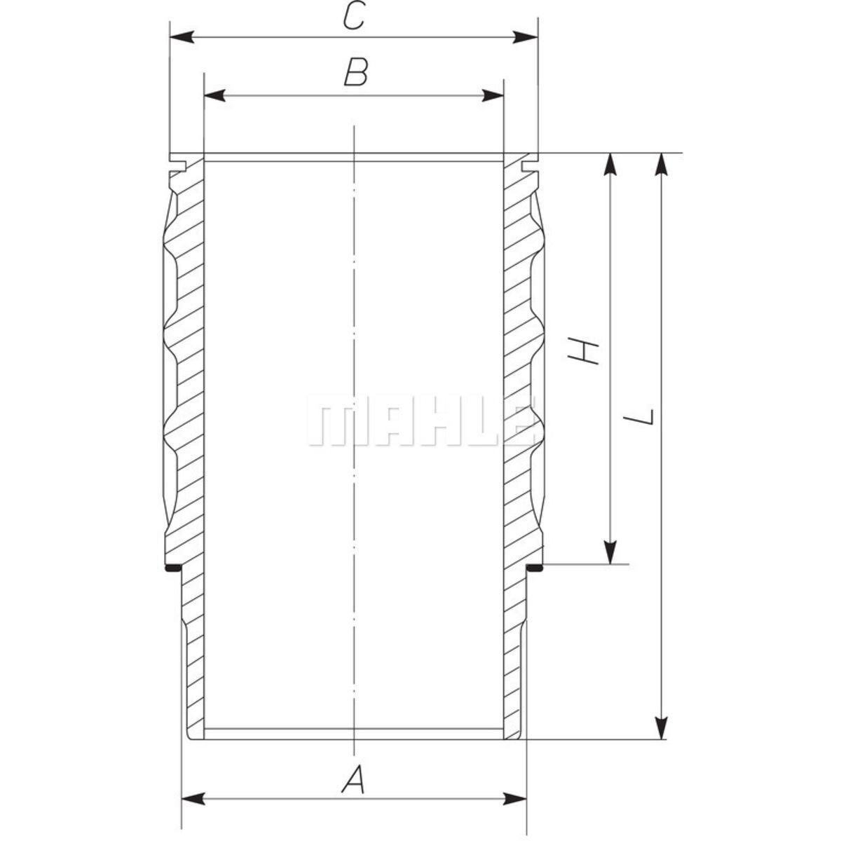 Camisa de cilindro MAHLE 061 WN 27 01