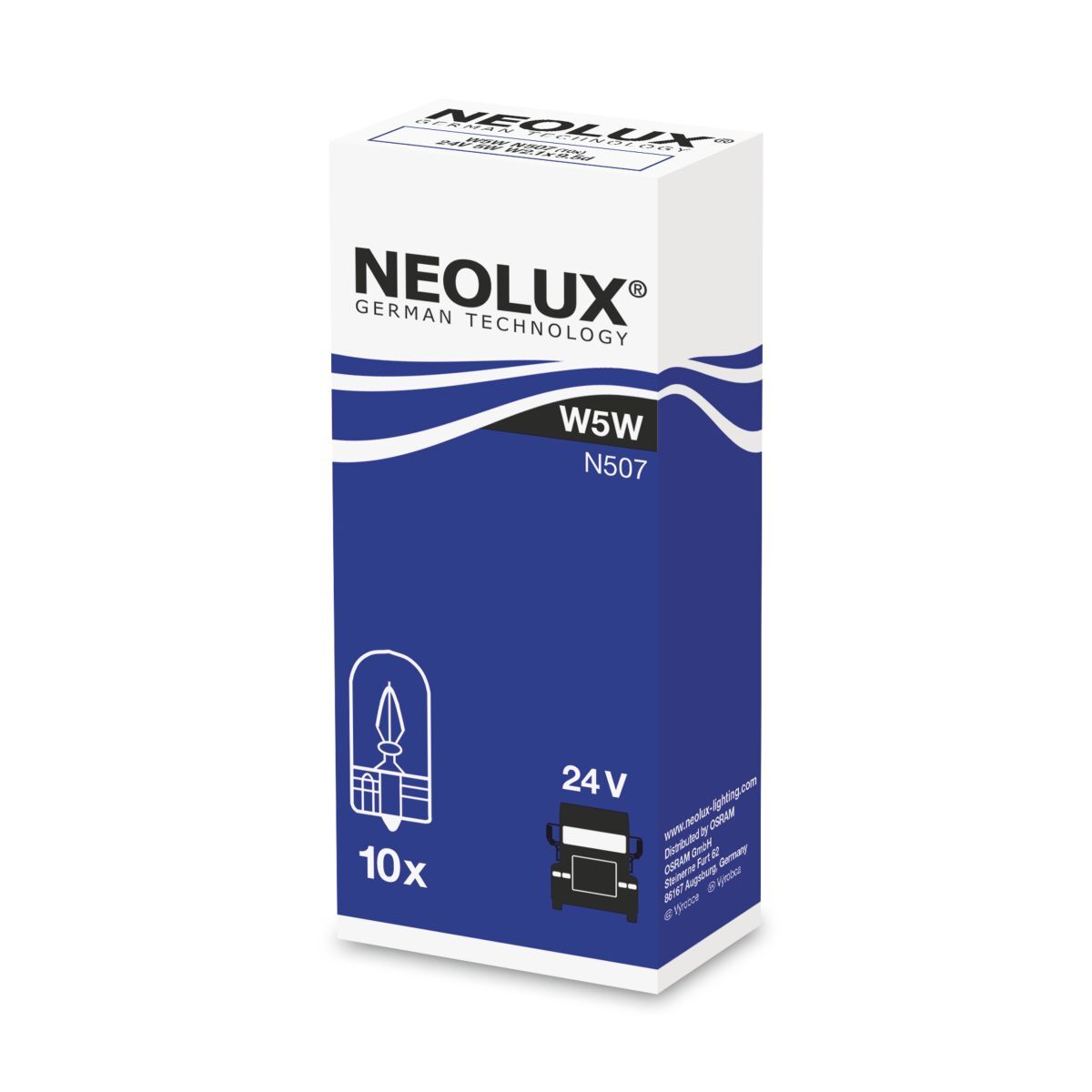 Bombilla del panel de instrumentos NEOLUX W5W 24V, 5W