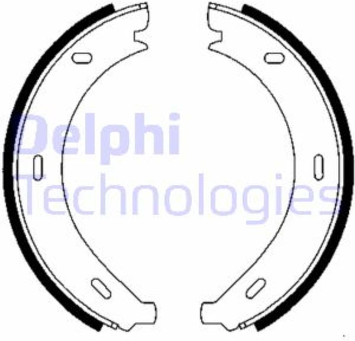 Juego de zapatas de freno, freno de estacionamiento DELPHI LS1902