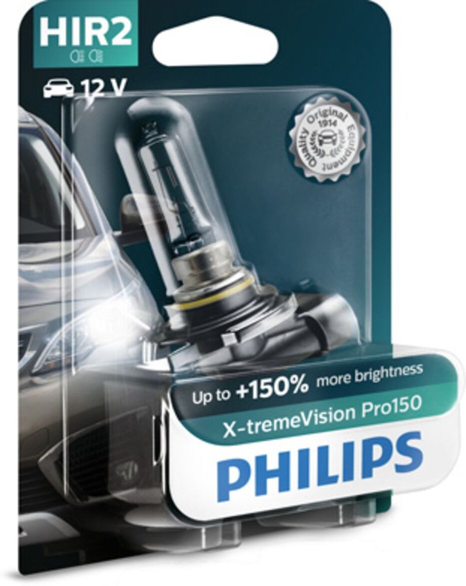 Lámpara incandescente halógena PHILIPS HIR2 X-tremeVision Pro150 12V, 55W