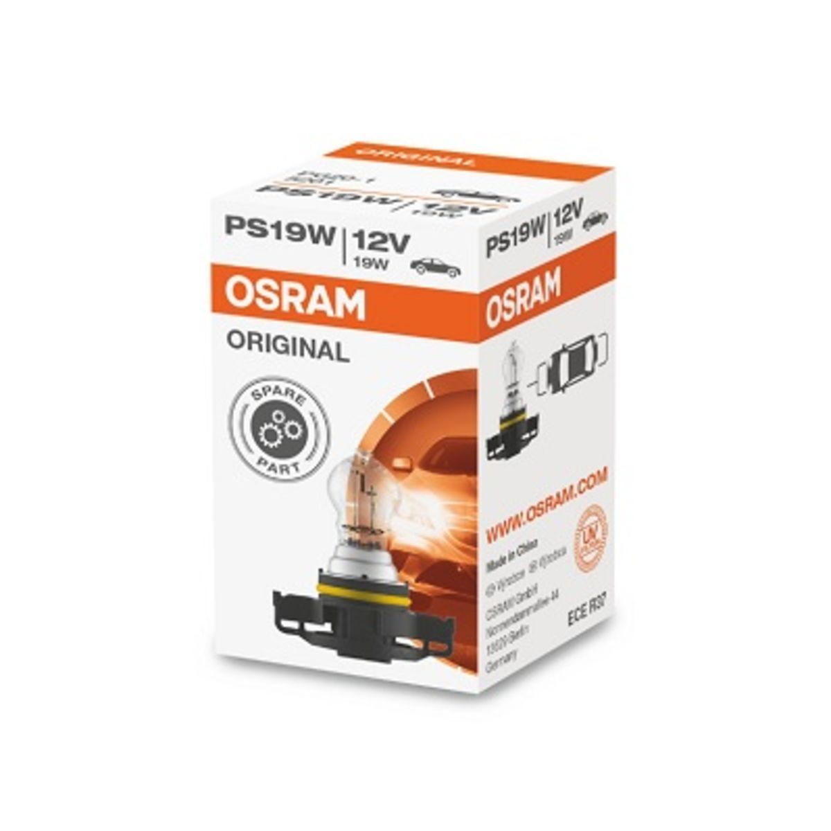 Lámpara incandescente halógena OSRAM PS19W Original Line 12V, 19W