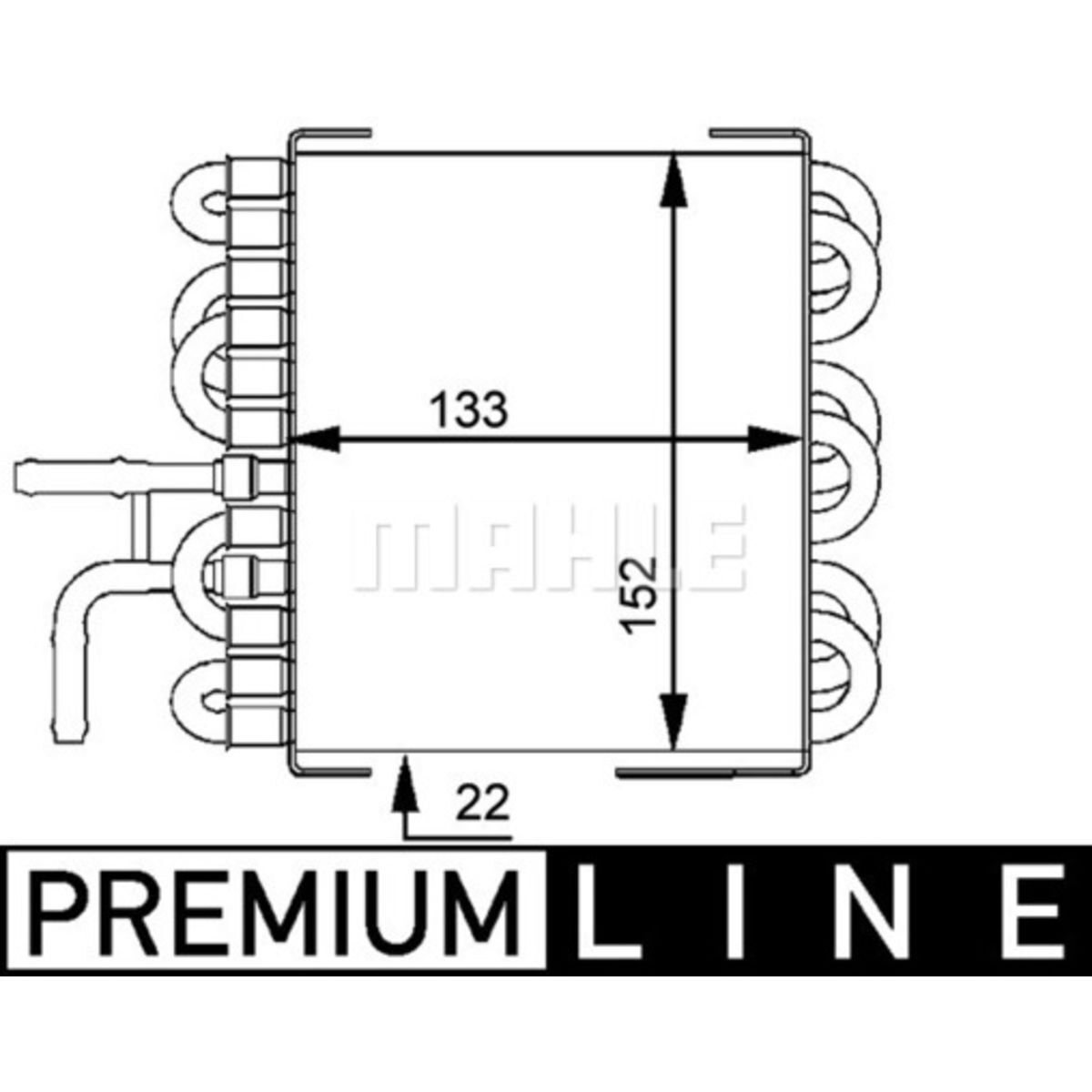 Refrigerador combustible BEHR MAHLE CK 8 000P