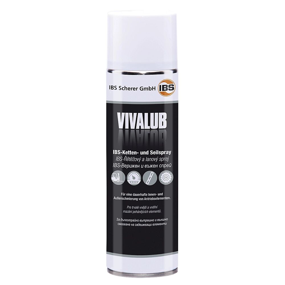 IBS Scherer Spray para cadenas VIVALUB, UE 12 botes, de 500 ml