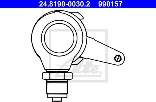 ATE Palanca, freno de detención, pinza de freno (Ref: 24.8190-0030.2)