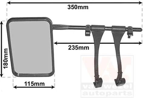 VAN WEZEL Retrovisor caravana (Ref: 6430)