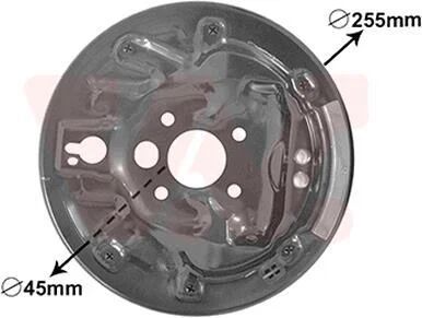 VAN WEZEL Chapa protectora, freno de tambor para SKODA: Octavia, Roomster (Ref: 7620374)