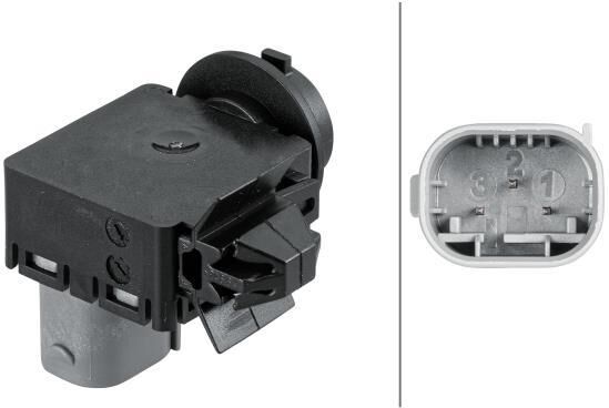 HELLA Sensor, calidad aire para SEAT: Leon & VOLKSWAGEN: Golf & AUDI: A4, Q5, A5, RS5, RS4, S4, S5 & SKODA: Octavia (Ref: 6PX 012 684-011)