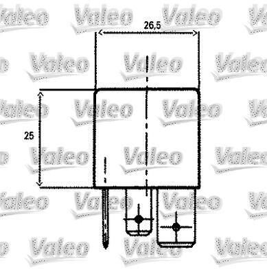 VALEO Relé, corriente de trabajo (Ref: 643827)
