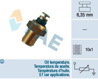 FAE Sensor, temperatura del aceite para AUDI: 80, 100 (Ref: 32200)