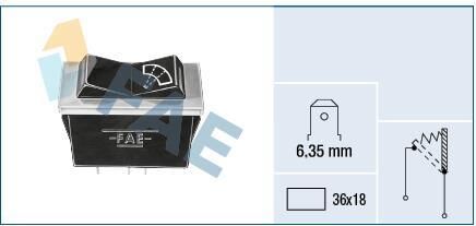 FAE Conmutador del limpiaparabrisas para LAND ROVER: Land Rover (Ref: 62250)