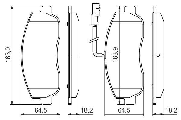 Bosch Juego de 4 pastillas de freno para RENAULT: Master & OPEL: Movano & NISSAN: NV400, Interstar (Ref: 0 986 494 498)