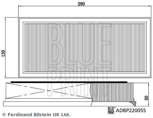 Blue Print Kit de filtros de aire para MERCEDES-BENZ: Classe C, Classe GLC, Classe G (Ref: ADBP220055)