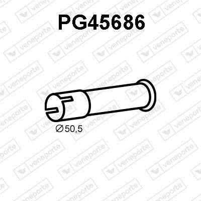 VENEPORTE S.A. Tubo reparación, catalizador para PEUGEOT: 406 (Ref: PG45686)