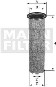 MANN-FILTER Filtro de aire complementario (Ref: CF 924)