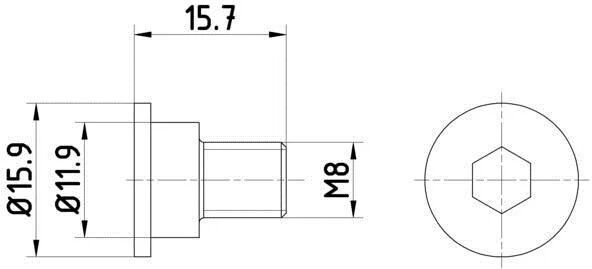 HELLA PAGID Tornillo, disco de freno para BMW: Série 3, Série 5, Série 1, X5, X3, X1, X6, Série 4, Série 2, Série 7, M3, X2, Z4 (Ref: 8DZ 355 209-031)