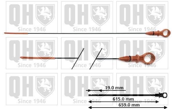 QUINTON HAZELL Varilla del nivel de aceite (Ref: QOD116)