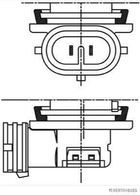 HERTH+BUSS ELPARTS Lámpara, faros antiniebla para RENAULT: Mégane, Clio, Kangoo, Captur, Scénic, Koleos & DACIA: Dokker (Ref: 89901308)