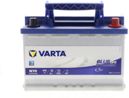 Varta Batería 760.0 A 70.0 Ah 12.0 V Start  and Stop EFB (Ref: 570500076D842)