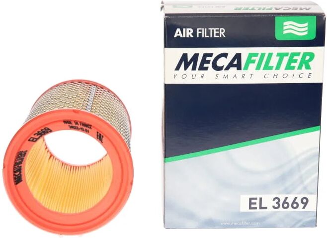 MECAFILTER Filtro de aire para RENAULT: Clio, Kangoo, Twingo (Ref: EL3669)