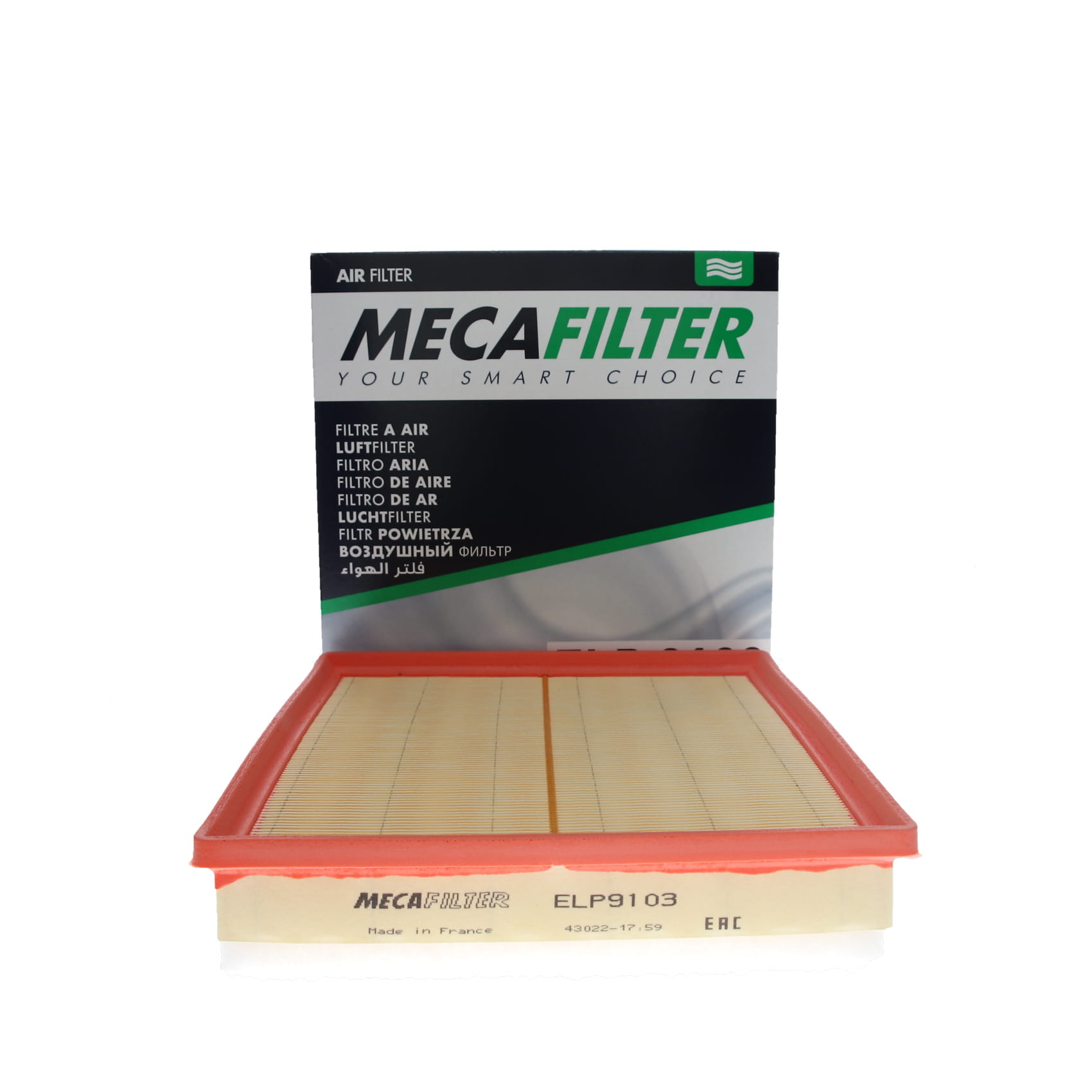 MECAFILTER Filtro de aire para RENAULT: Trafic & NISSAN: Primastar & OPEL: Vivaro (Ref: ELP9103)