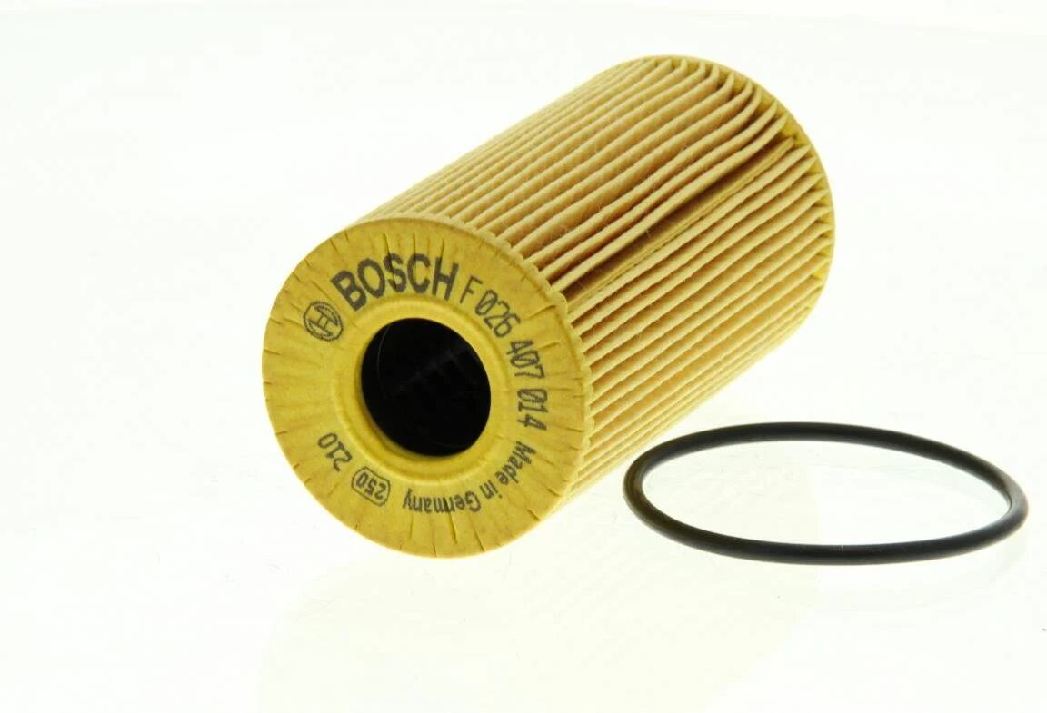 Bosch Filtro de aceite para RENAULT: Mégane, Scénic, Trafic, Laguna, Master, Koleos, Espace, Latitude, Vel Satis (Ref: F 026 407 014)