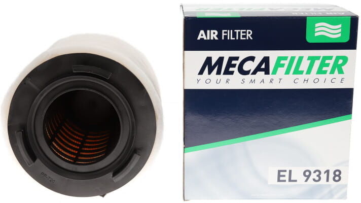 MECAFILTER Filtro de aire para SEAT: Ibiza, Toledo & VOLKSWAGEN: Polo & SKODA: Fabia, Rapid, Roomster & AUDI: A1 (Ref: EL9318)