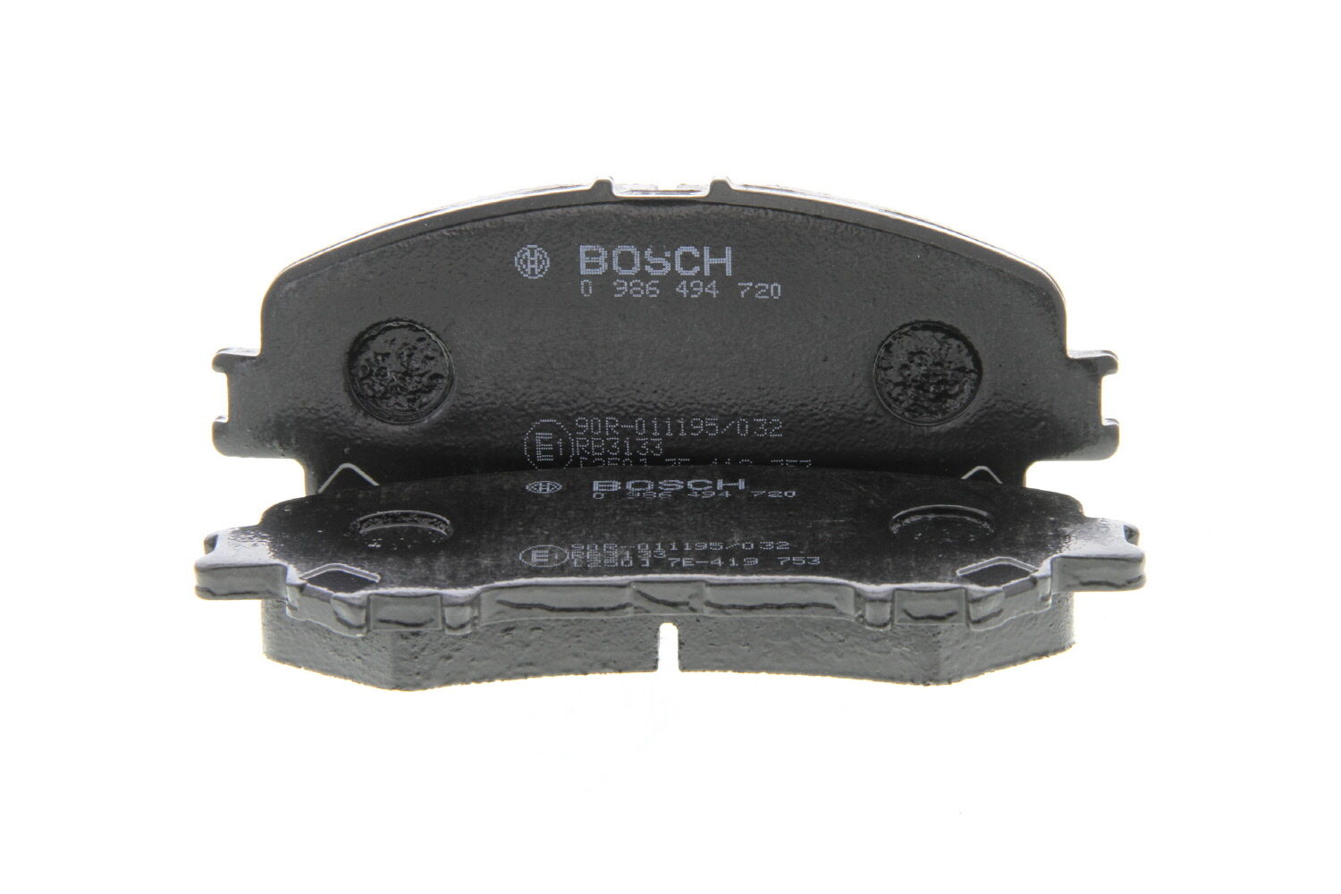 Bosch Juego de 4 pastillas de freno para NISSAN: Qashqai, X-Trail & RENAULT: Koleos (Ref: 0 986 494 720)