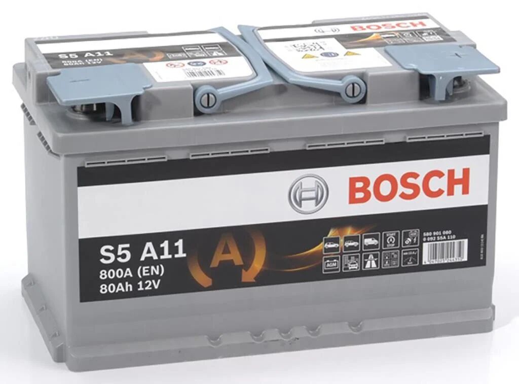 Bosch Batería 800.0 A 80.0 Ah 12.0 V Start and Stop AGM (Ref: 0 092 S5A 110)