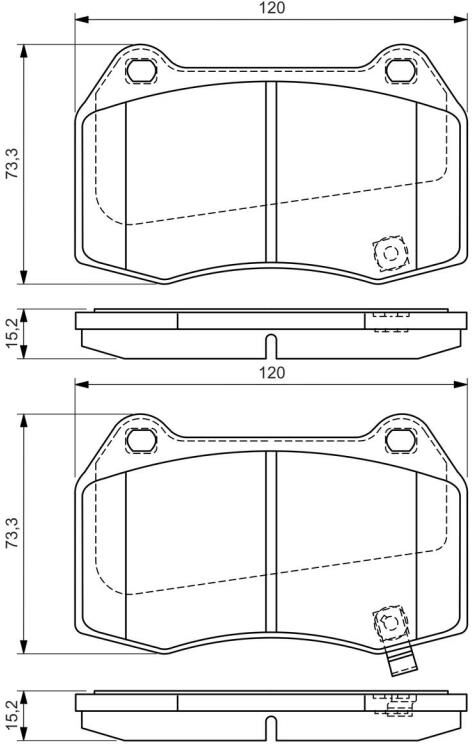 Bosch Juego de forros de freno, freno de tambor para NISSAN: Z & SUBARU: Forester (Ref: 0 986 494 310)