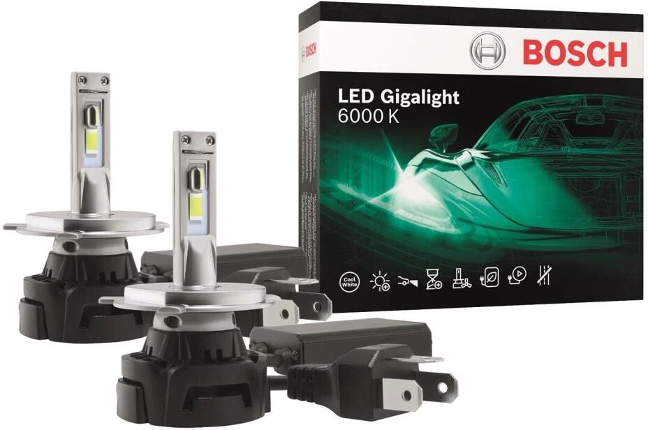 Bosch Bombilla LED,  Faros delanteros para SEAT: Ibiza, Cordoba, Alhambra, Marbella, Arosa, Inca, Mii, Malaga (Ref: 1 987 301 554)