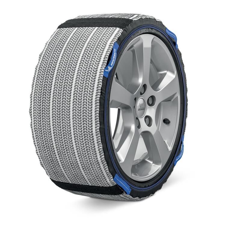 Michelin Cadenas para nieve, SOS Grip EVO 3, Cadenas textiles, Tension Automático, Montage Fácil y ultra-rápido: 2 min (Ref: 008413)