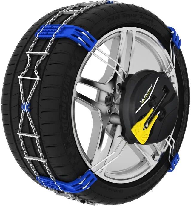 Cadenas para nieve, MICHELIN Fast Grip, Cadena frontal, Tension Automático, Montage Fácil y ultra-rápido: 2 min (Ref: 008494)